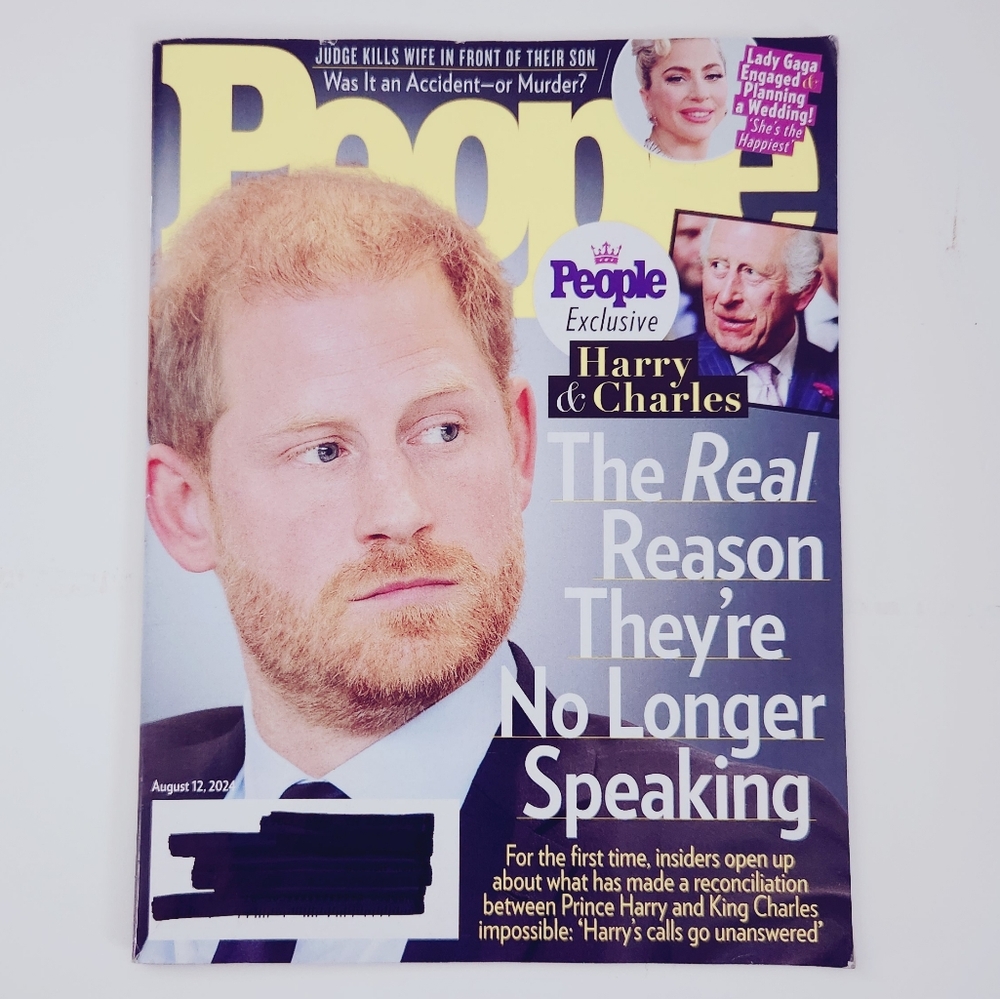 🍭7/$15 People Magazine August 2024 Prince Harry & King Charles
